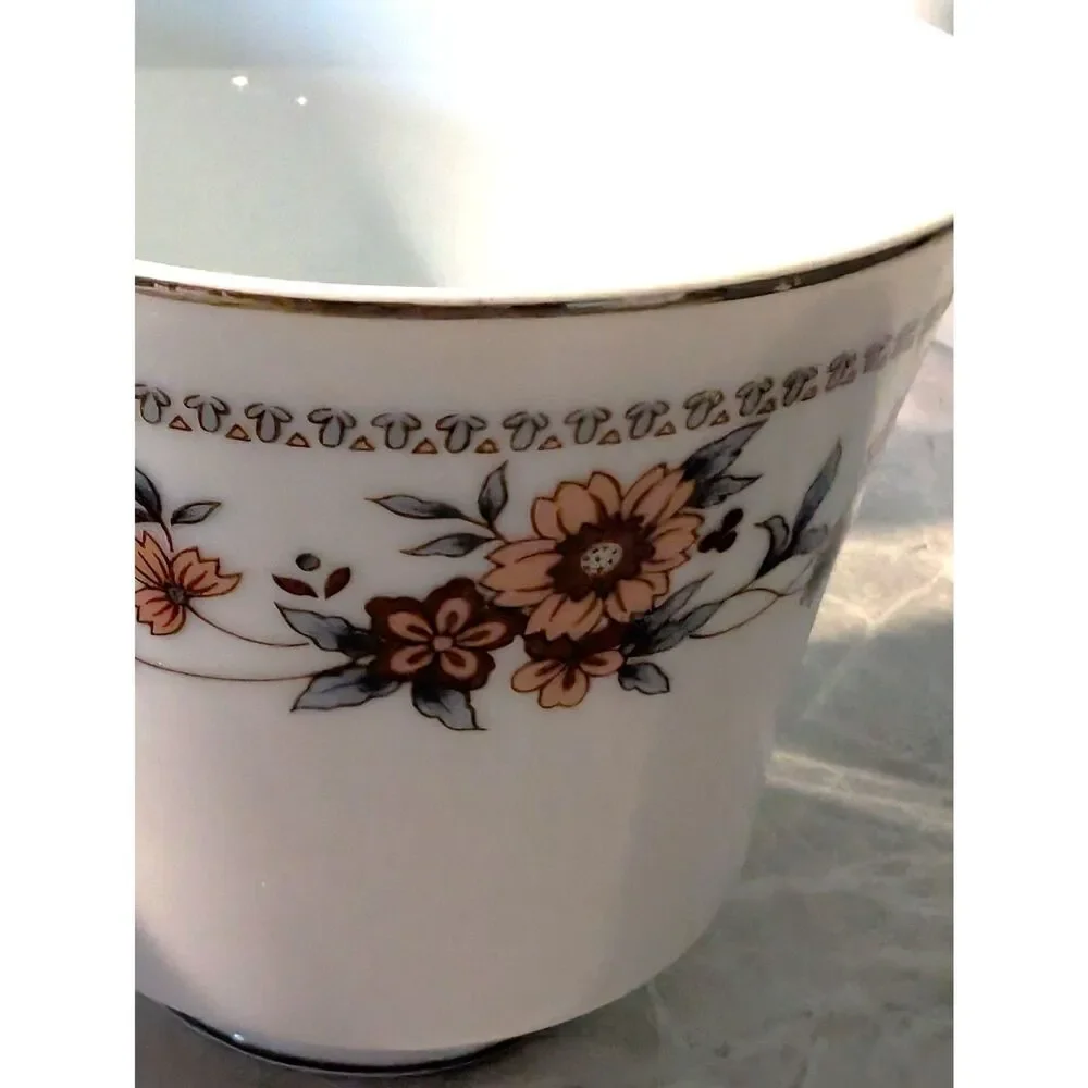 Vintage Sheffield Anniversary Tea Cups Pair Set 2 Replacement Fine China Japan